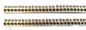 Listwa zerowa, uziemiająca, 1 metr, 163-169 rzędów