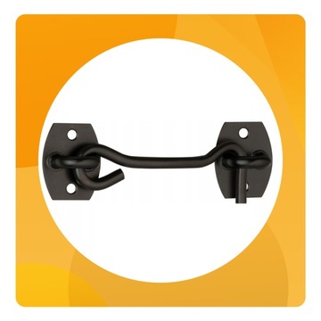 ЗАМОК ДЛЯ СТАВНИ ДВЕРНОЙ КРЮЧОК КАЛИТКА 120 мм GAMAR