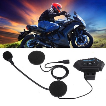 INTERKOM MOTOCYKLOWY Zestaw słuchawkowy Bluetooth