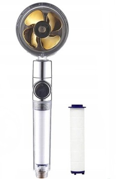 ТУРБО Душевая лейка с турбинным вентилятором