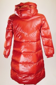 WOOLRICH Women's Red Padded Puffer Parka Jacket Polyamide Size S New RRP €9