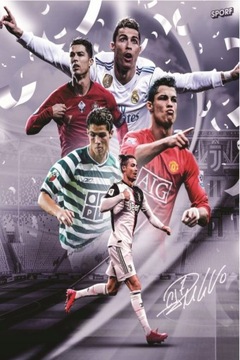 Plakat Cristiano Ronaldo CR7 Real Madryt 90x60 cm