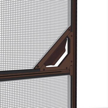 Москитная сетка для двери алюминиевая 100х215 коричневая