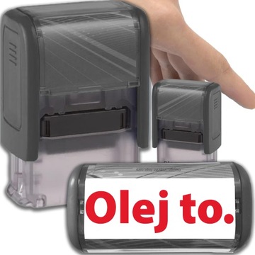 PIECZĄTKA CZARNA AUTOMATYCZNA Z NAPISEM 