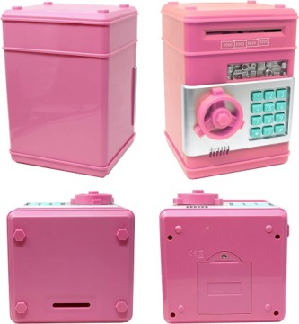 СЕЙФ-КОПИЛКА ДЛЯ МОНЕТ БАНКНОТ АТМ + ПИН-код