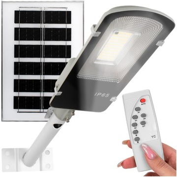 ULICZNA LAMPA SOLARNA Z CZUJNIKIEM ZMIERZCHU IP65