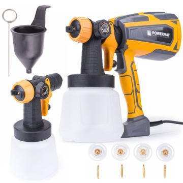 ГЕНЕРАТОР ДЛЯ ПОКРАСКИ POWERMAT ЭЛЕКТРИЧЕСКИЙ ПОКРАСОЧНЫЙ ПИСТОЛЕТ + 4 НАСАДКИ