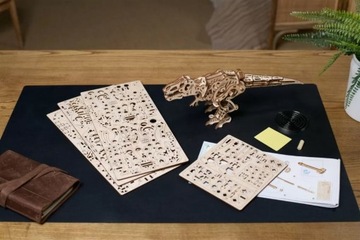 DINOZAUR Tyranozaurus Rex UGEARS DREWNIANY MODEL PUZZLE 3D DO SKŁADANIA