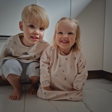 Резиновый фартук с рукавами и карманом для BLW MilaBaby Premium 12м+