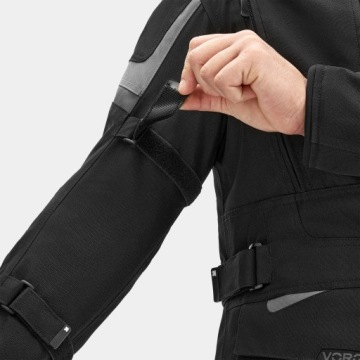 Мужская мотокуртка с защитой VORG CUMULUS BLACK черная БЕСПЛАТНО