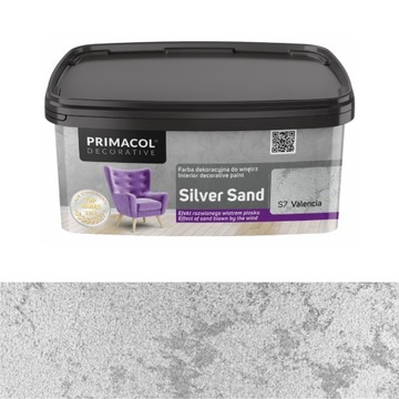 Farba SILVER SAND 1l VALENCIA S7 farba dekoracyjna