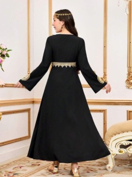 SHEIN дівчача туніка паранджа чорна MAXI 152-158 ŁYE