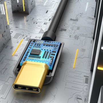 Adapter audio BASEUS przejściówka typC na jack 3,5