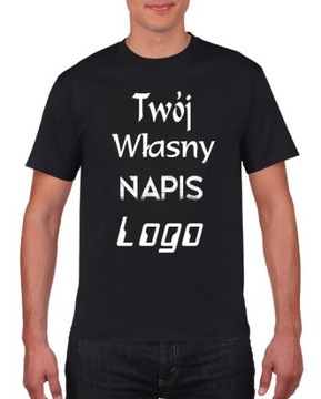 T-shirt KOSZULKA Z WŁASNYM NADRUKIEM NAPISEM M