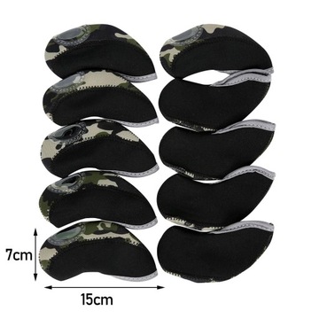 10 шт. разноцветные железные головные уборы для гольфа