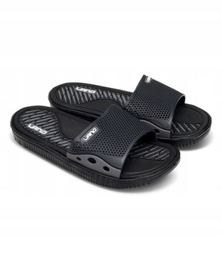 Śliczne klapki młodzieżowe LANO r. 36 BLACK / GRAY