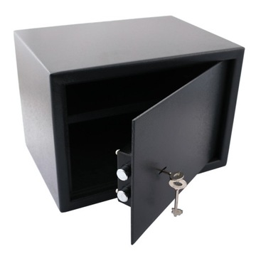 SEJF MECHANICZNY SOLIDNY NA KLUCZ 35x25x25CM 9.5KG