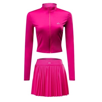 Komplet damski sportowy OLAVOGA ADMIRE - Amarant (Rozmiar: S)