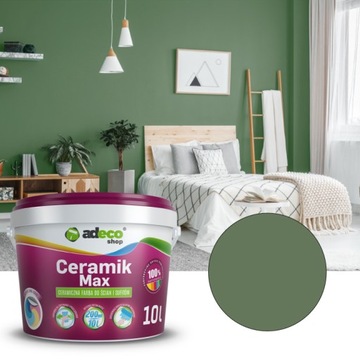 Farba do ścian zmywalna kolor TROPIKALNA ZIELEŃ 10