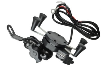 Держатель для телефона на мотоцикл с USB