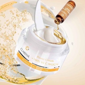 Clarena Power Cream + 100% крем Vit C AA2G с витамином С