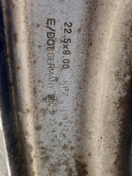 ШИНА КОЛЕСА СТАЛЬНОЙ ОБОД 315/70 R22.5 156/150 GOODYEAR REGIONAL RHS II HL