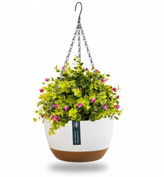 ПОДВЕСНОЙ ЦВЕТОЧНЫЙ ГОРШОК ЦВЕТОЧНАЯ КЛУМБА БАЛКОН ТЕРРАСА