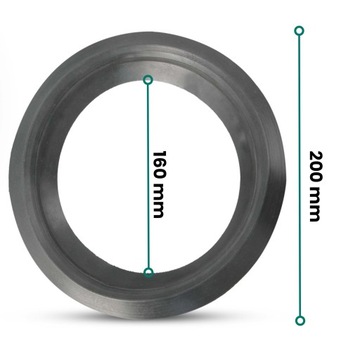 Прокладка Insitu для ГЛАДКИХ труб 160 мм Резиновая вставка для колодца канализационная