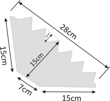 Акустическая панель бас-ловушка угловая 100х28см.