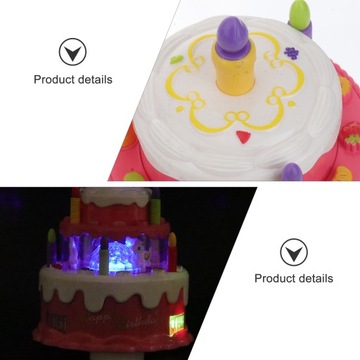 ЭЛЕКТРИЧЕСКИЕ ИГРУШКИ ДЛЯ ДЕТЕЙ ПЛАСТИКОВЫЙ ТОРТ НА РОЖДЕНИЕ МУЗЫКА