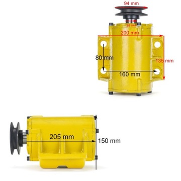 Вибратор для уплотнителя 60 кг - 80 кг 4 винта