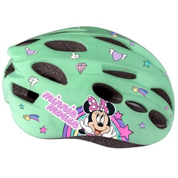 Kask 52-56cm dziecięcy sport IN-MOLD MINNIE MINT