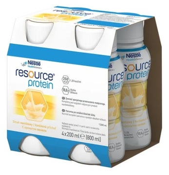 NESTLE RESOURCE Protein smak waniliowy 4 x 200 ml
