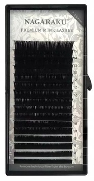 Rzęsy NAGARAKU Premium Mink C 0,03 MIX 16 pasków