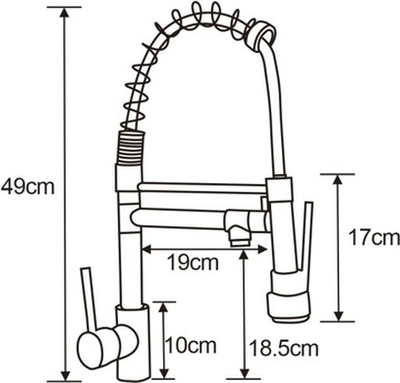 КУХНЯ MEXEN CORINA ДВУГОЛОВНАЯ КУХНЯ FATTER, ХРОМ