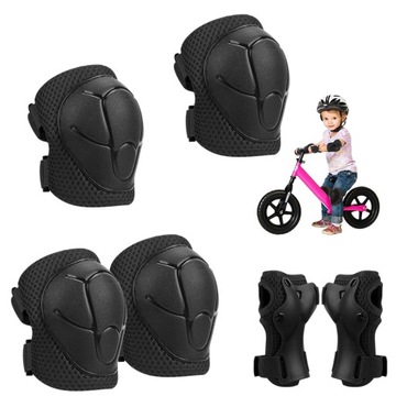 OCHRANIACZE NA ROLKI ROWER KOLANA ŁOKCIE DLA DZIECI NA ROWERZE