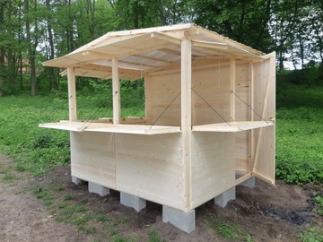 Деревянный дом для ярмарки, дом для инструментов