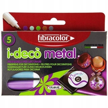 MAZAKI metaliczne I DECO METAL 5 kol FIBRACOLOR