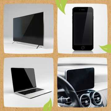 ЧИСТЯЩАЯ ЖИДКОСТЬ ДЛЯ ЭКРАНОВ LCD ТВ, НАБОР LCD МОНИТОРОВ С МИКРОФИБРОВОЙ x3