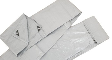 Брезент 3х3м серебристый, прочный, водонепроницаемый.