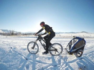 Велосипедный прицеп одноместный D'Lite X Aqua Burley