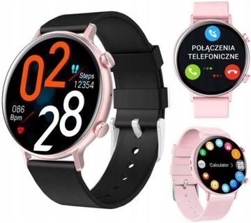 ZEGAREK SMARTWATCH RUBICON RNCE98 ROZMOWY RÓŻOWY