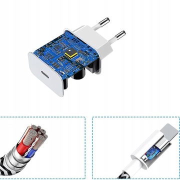 Адаптер зарядного кабеля 2IN1 20 Вт для Iphone Iwatch Watch Быстрая зарядка