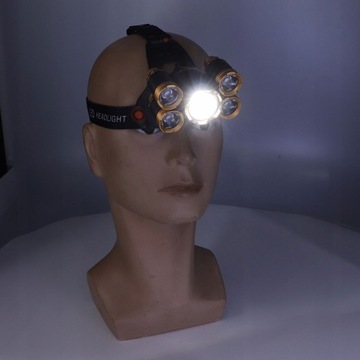 Светодиодный прожектор с 5 головками, уличный фонарик