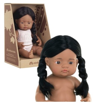 Lalka Miniland dziewczynka Rdzenna Amerykanka 38cm, Indianka