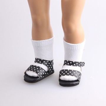 3 белых носочка для кукол ростом 18 дюймов.