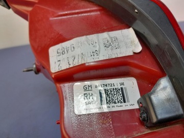 CADILLAC CTS III SVĚTLO ZADNÍ PRAVÁ 84174721