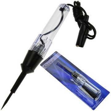 GEKO PRÓBNIK NAPIĘCIA SAMOCHODOWY 6V 12V MIERNIK TESTER IGŁOWY G30800