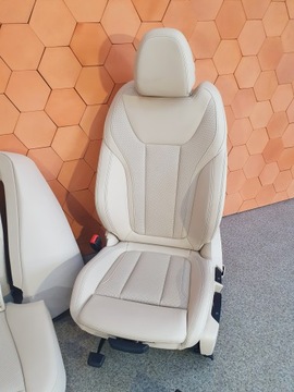 BMW G20 ИНТЕРЬЕР СПОРТИВНЫХ СИДЕНИЙ CANBERRA БЕЖЕВЫЕ СТОРОНЫ