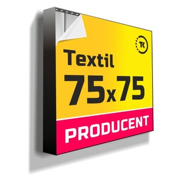 Kaseton reklamowy LED TEXTIL 75x75cm